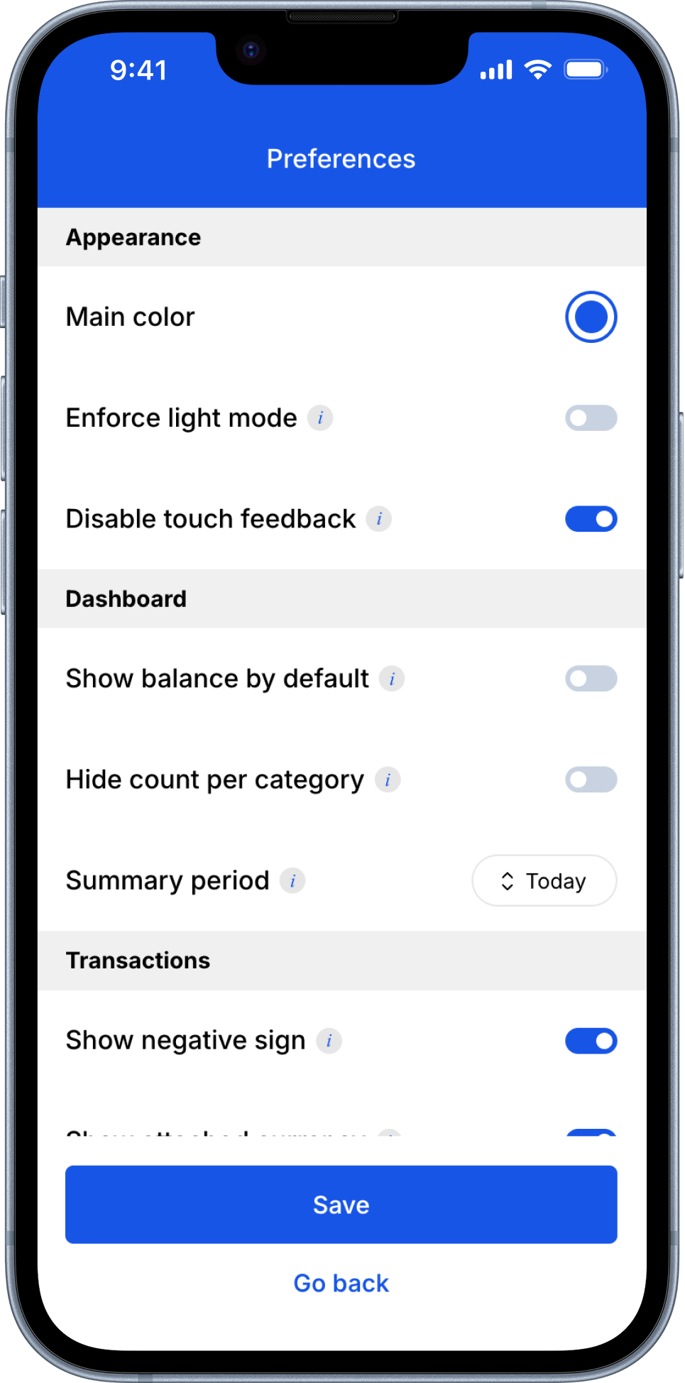 Simon Blue theme