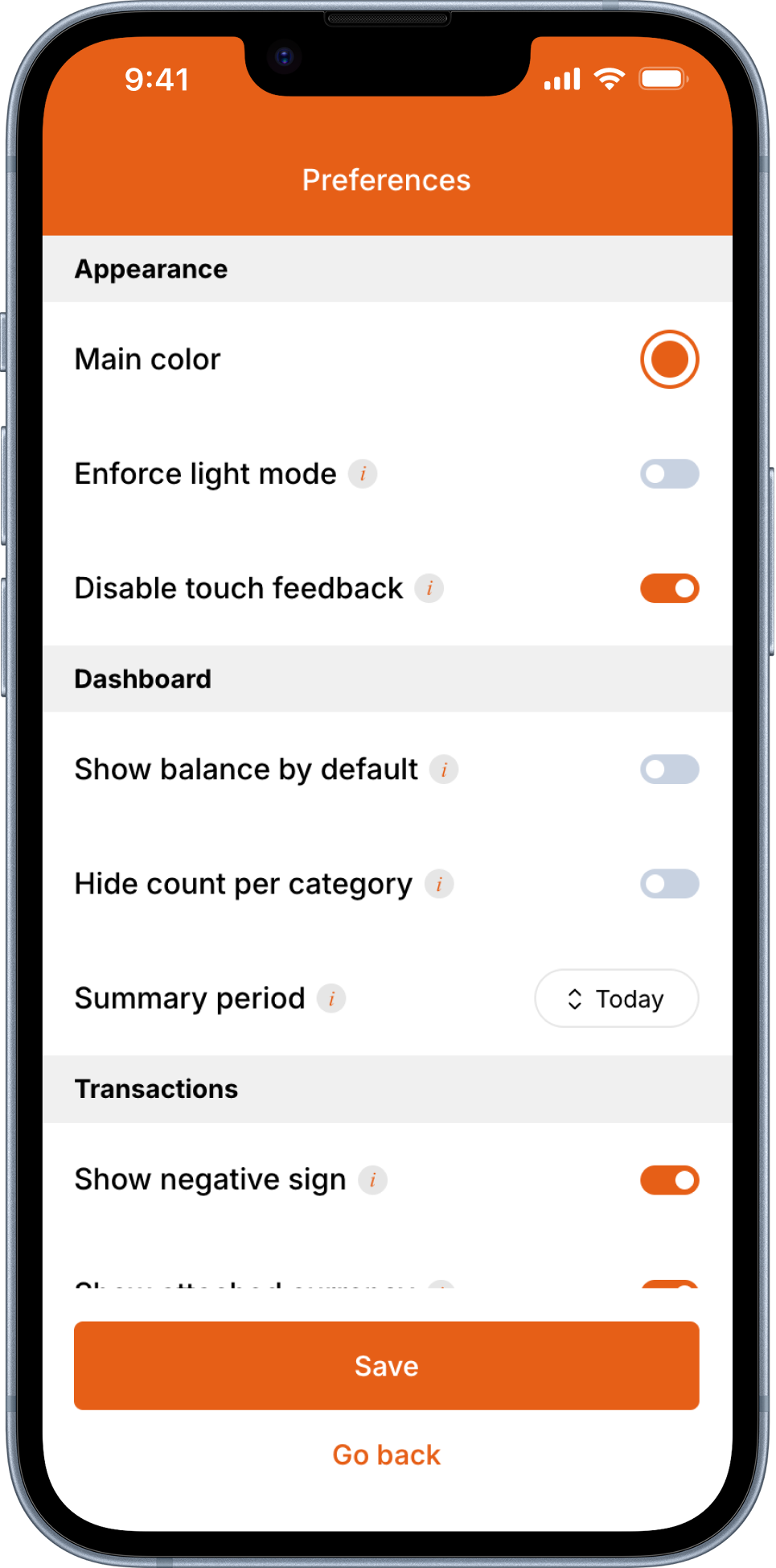 Simon Orange theme